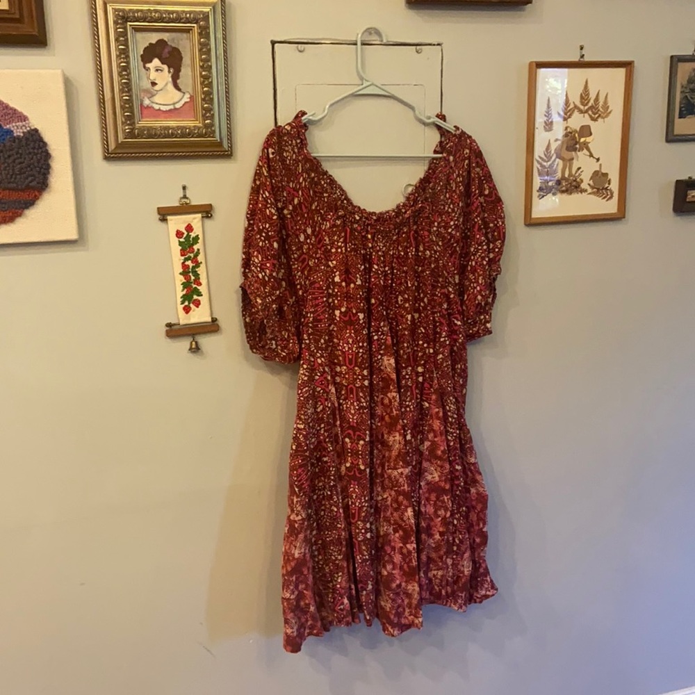 Free People Batik tent dress